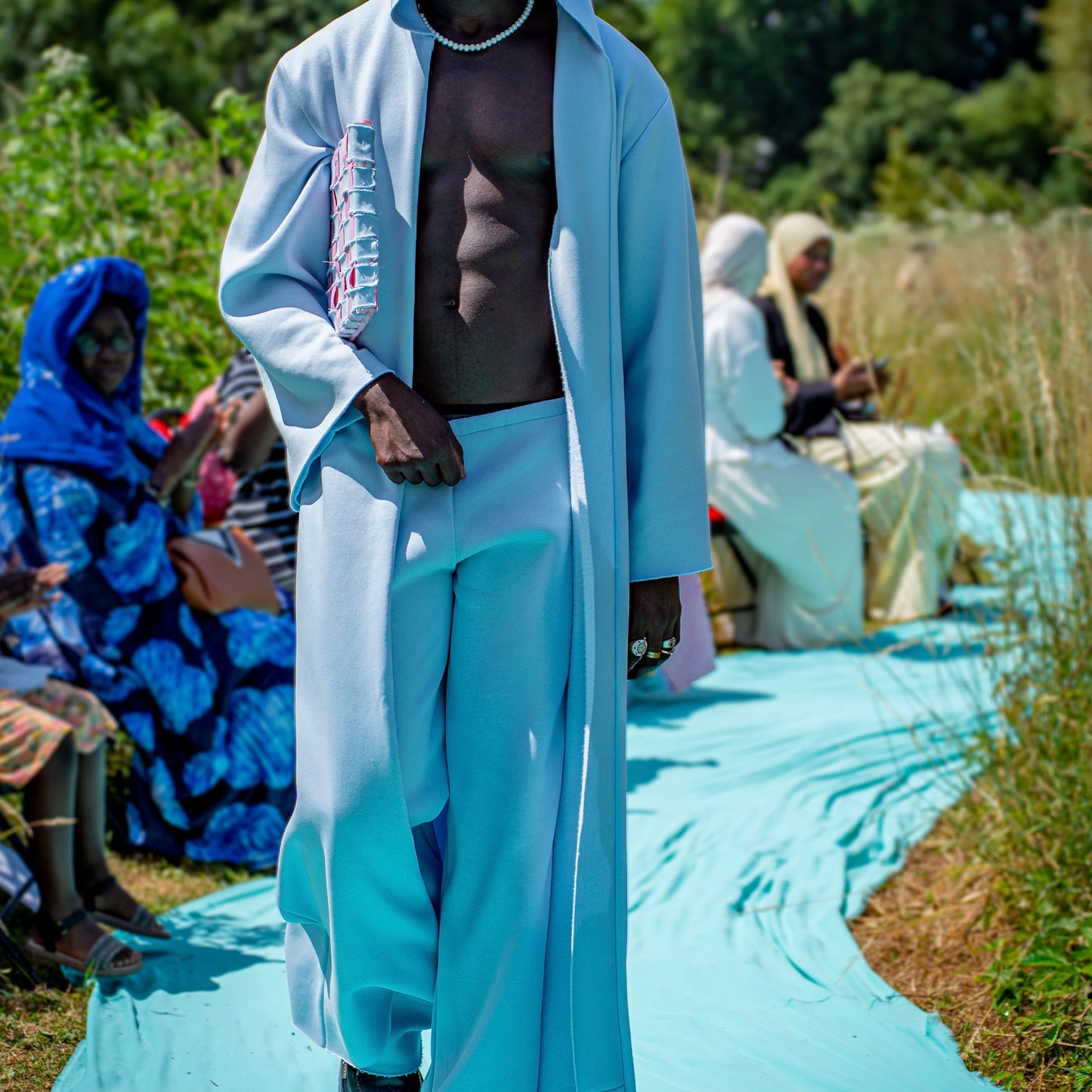 Ensemble long à capuche