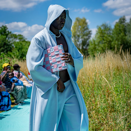 Ensemble long à capuche